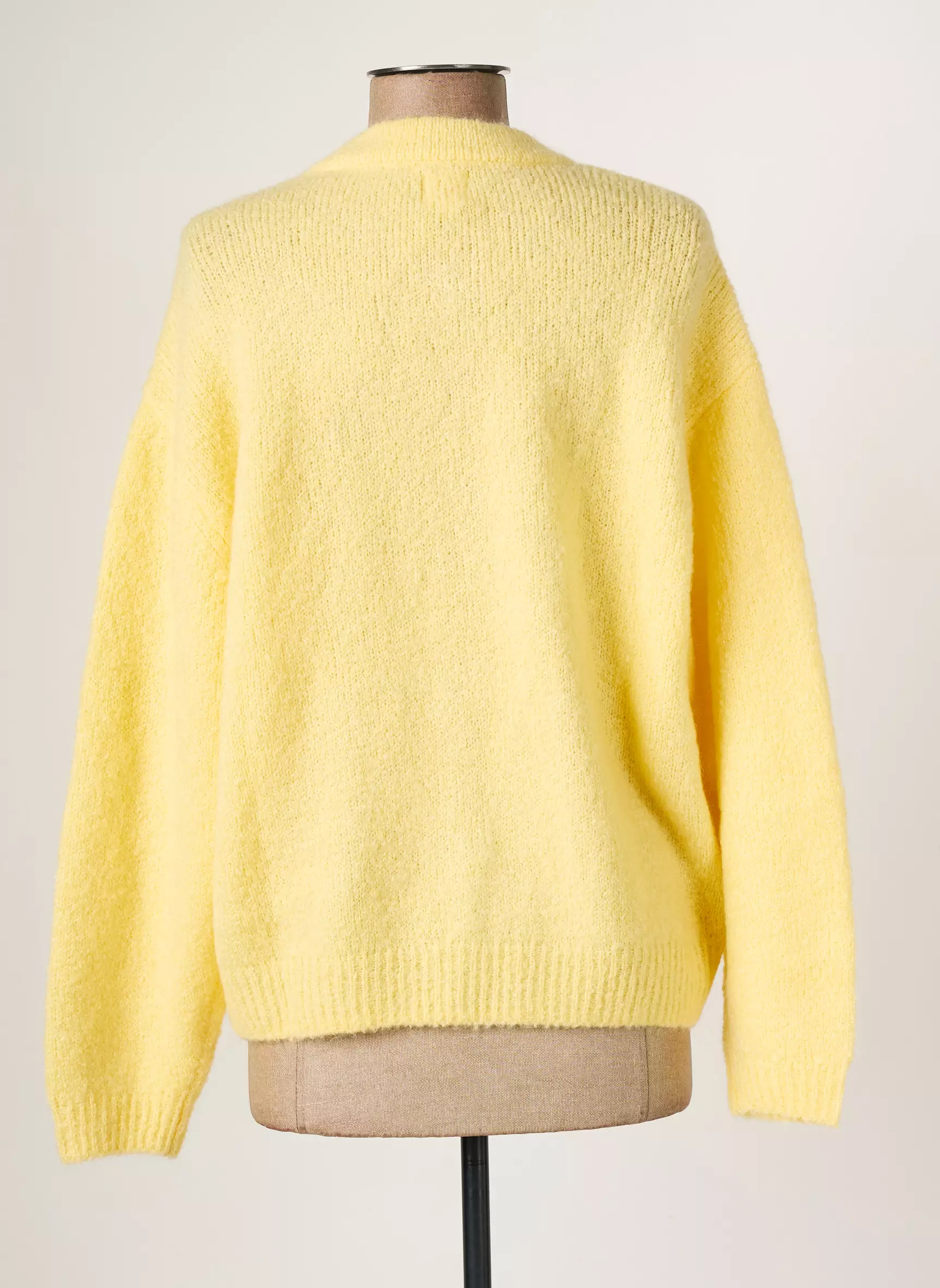 Des Petits Hauts Cardigans Femme couleur jaune