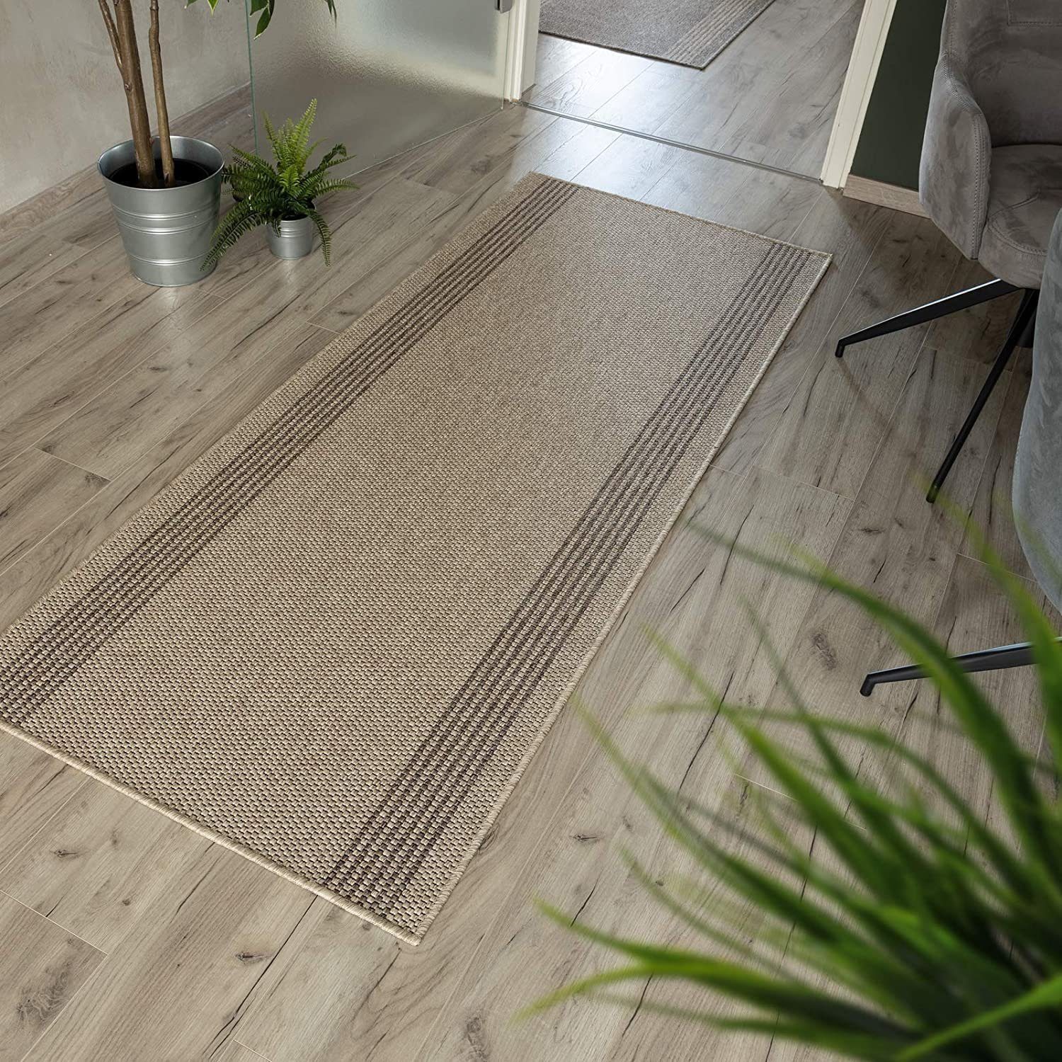 Läufer Natura, Teppichläufer erhältlich verschiedenen Farben & Größen, Floordirekt, rechteckig, in Sisal-Optik