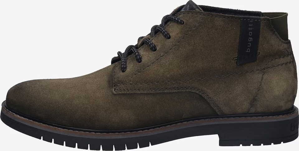 BUGATTI Schnür-Stiefeletten grün