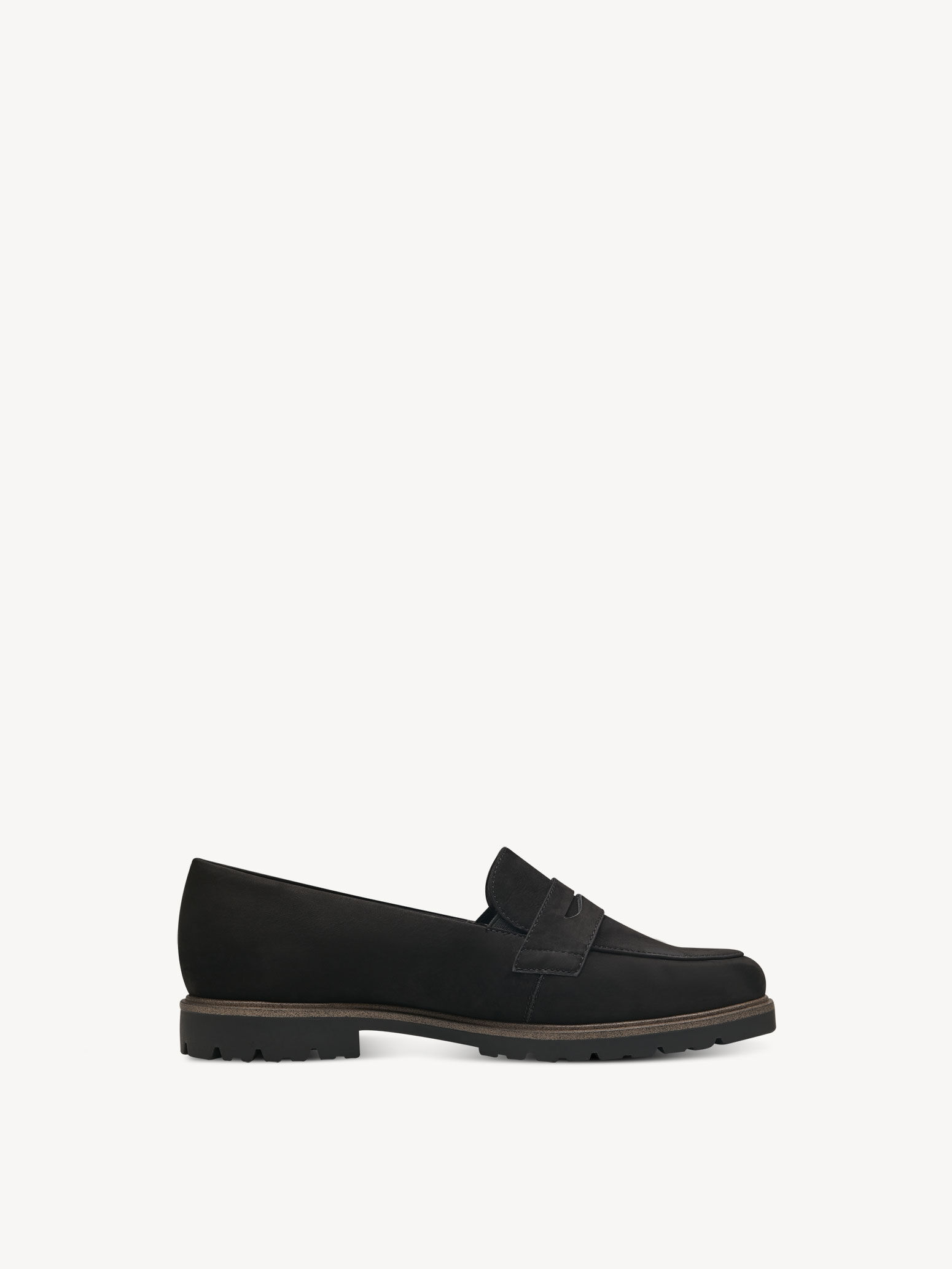 Slipper en cuir - noir