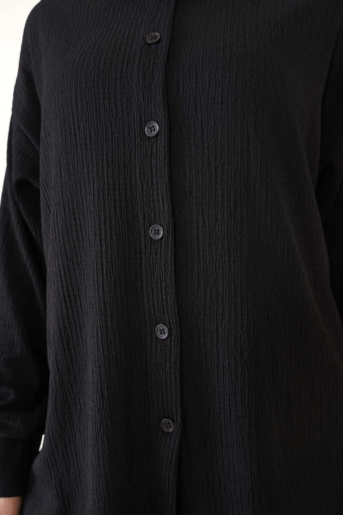 Bigdart  T5858 Gestricktes Hijab-Doppelset – Schwarz