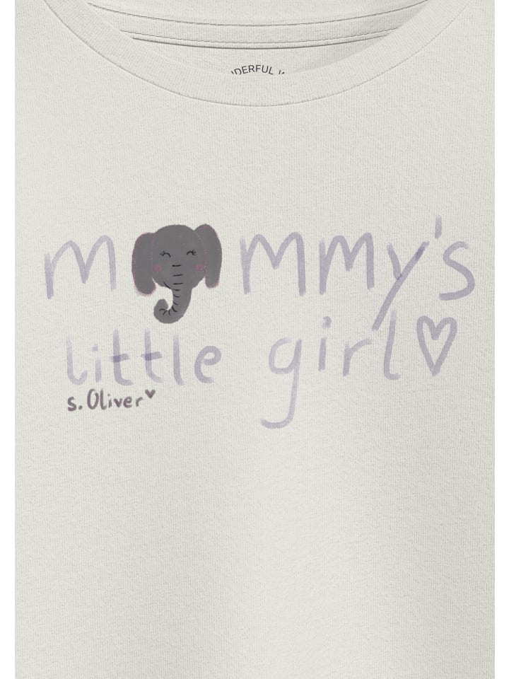 s.Oliver T-Shirt langarm in Creme-weiß günstig kaufen