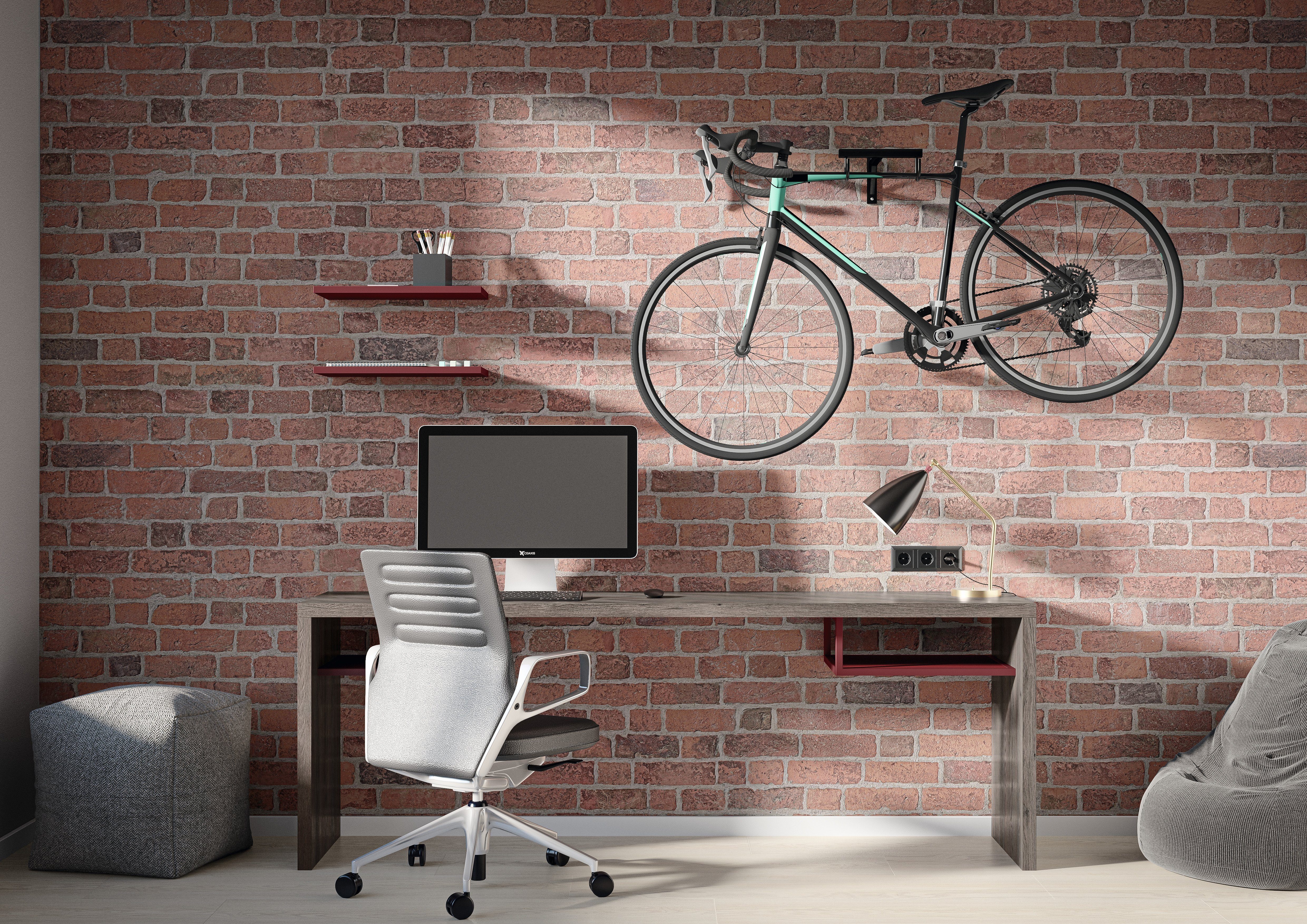 EGGER Wandpaneel Decowall DO004 Wismar Backstein, BxL: 66,00x125,00 cm, (3-tlg) digital bedruckte OSB Platte