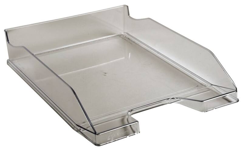 Exacompta Briefablage Classic 113227D Polystyrol 500 Blatt Grau, Transparent 65 x 25,5 x 34,6 cm 6 Stück