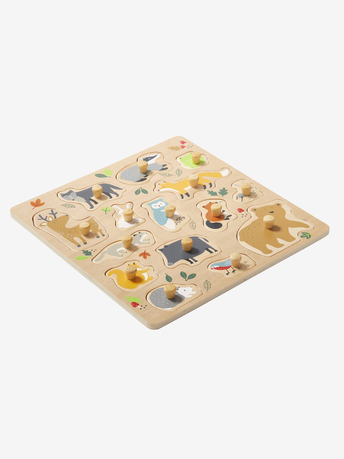 Vertbaudet Baby Steckpuzzle TIERE FSC - mehrfarbig