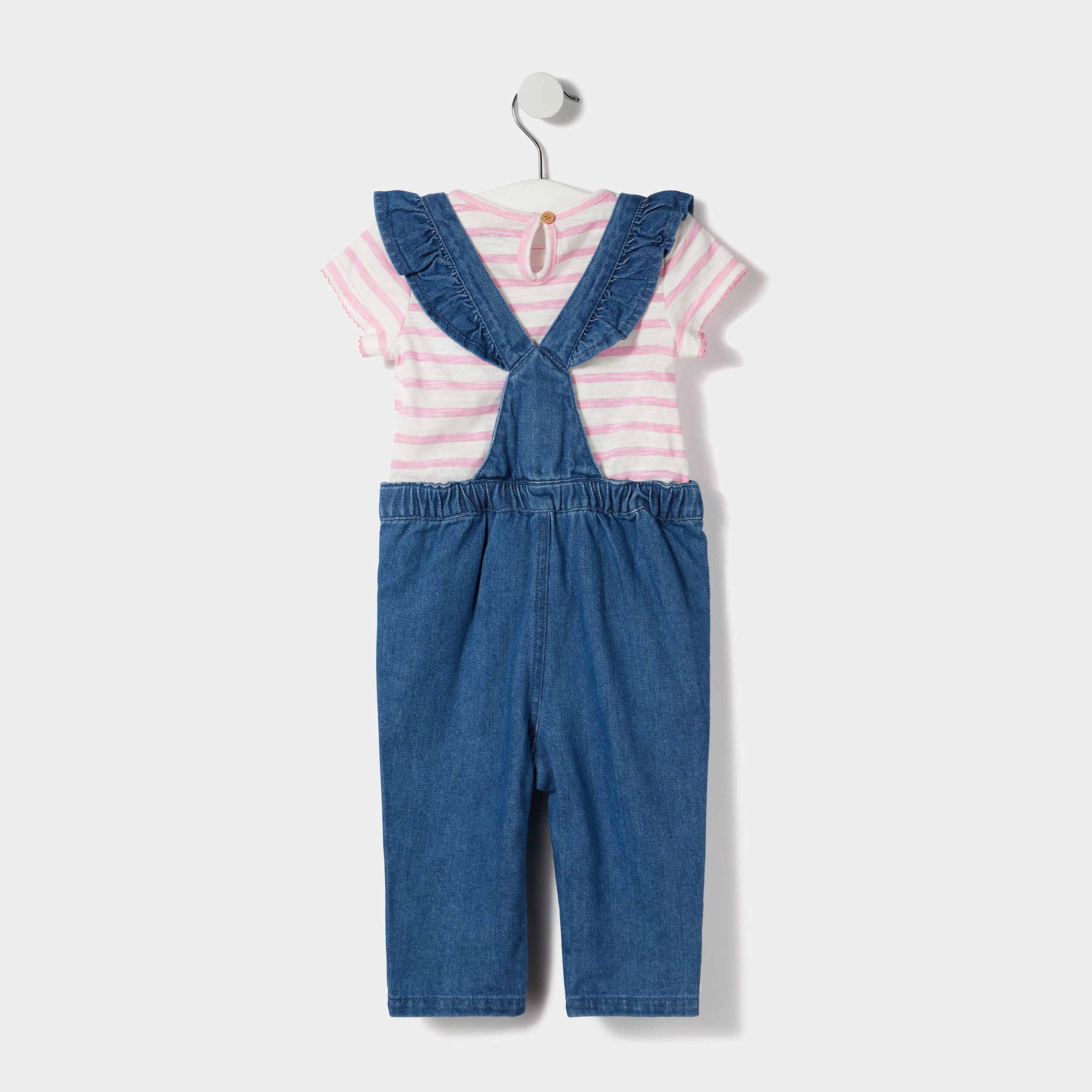 Ensemble 3 pièces ecru bébé fille | La Halle