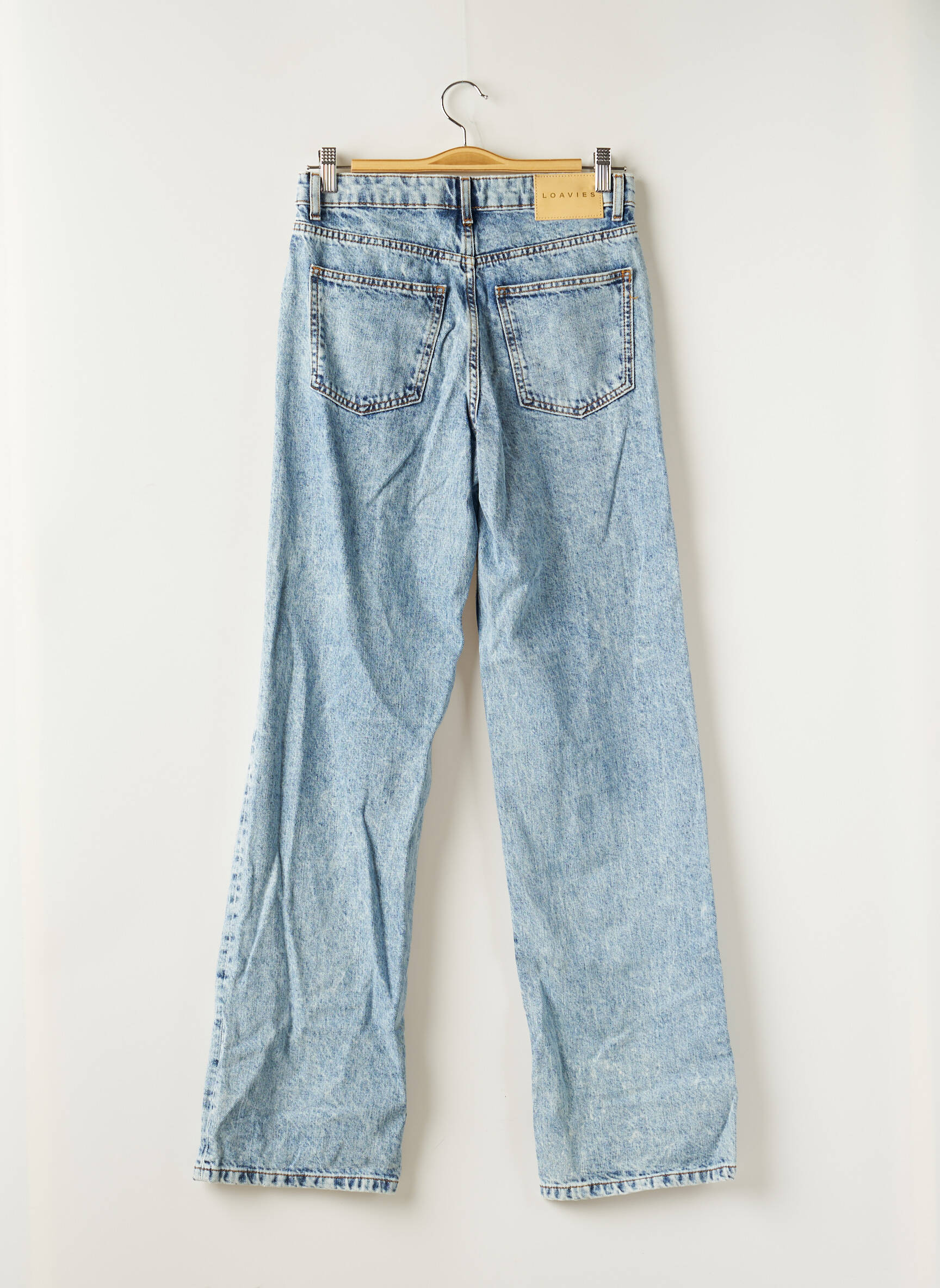 Loavies Jeans Coupe Large Femme couleur bleu