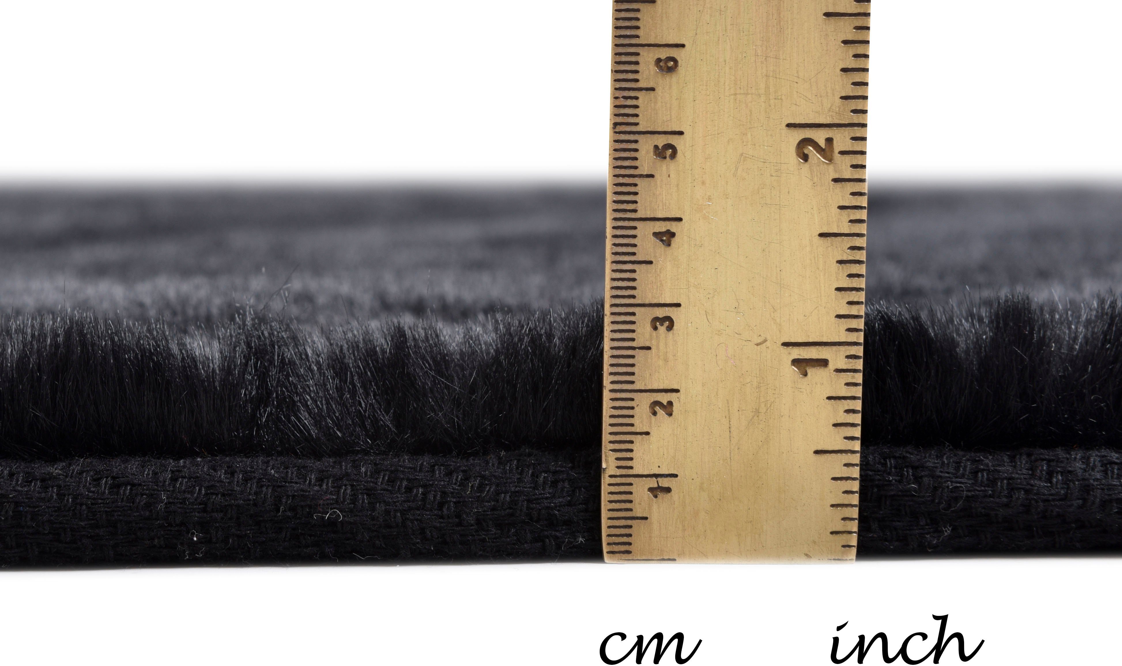 Fellteppich Kuschelteppich Chiara, Gino Falcone, rund, Höhe: 30 mm, Kunstfell, Kaninchenfell-Haptik, besonders weicher Langflor
