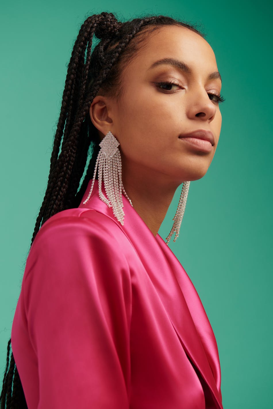 Rhinestone earrings