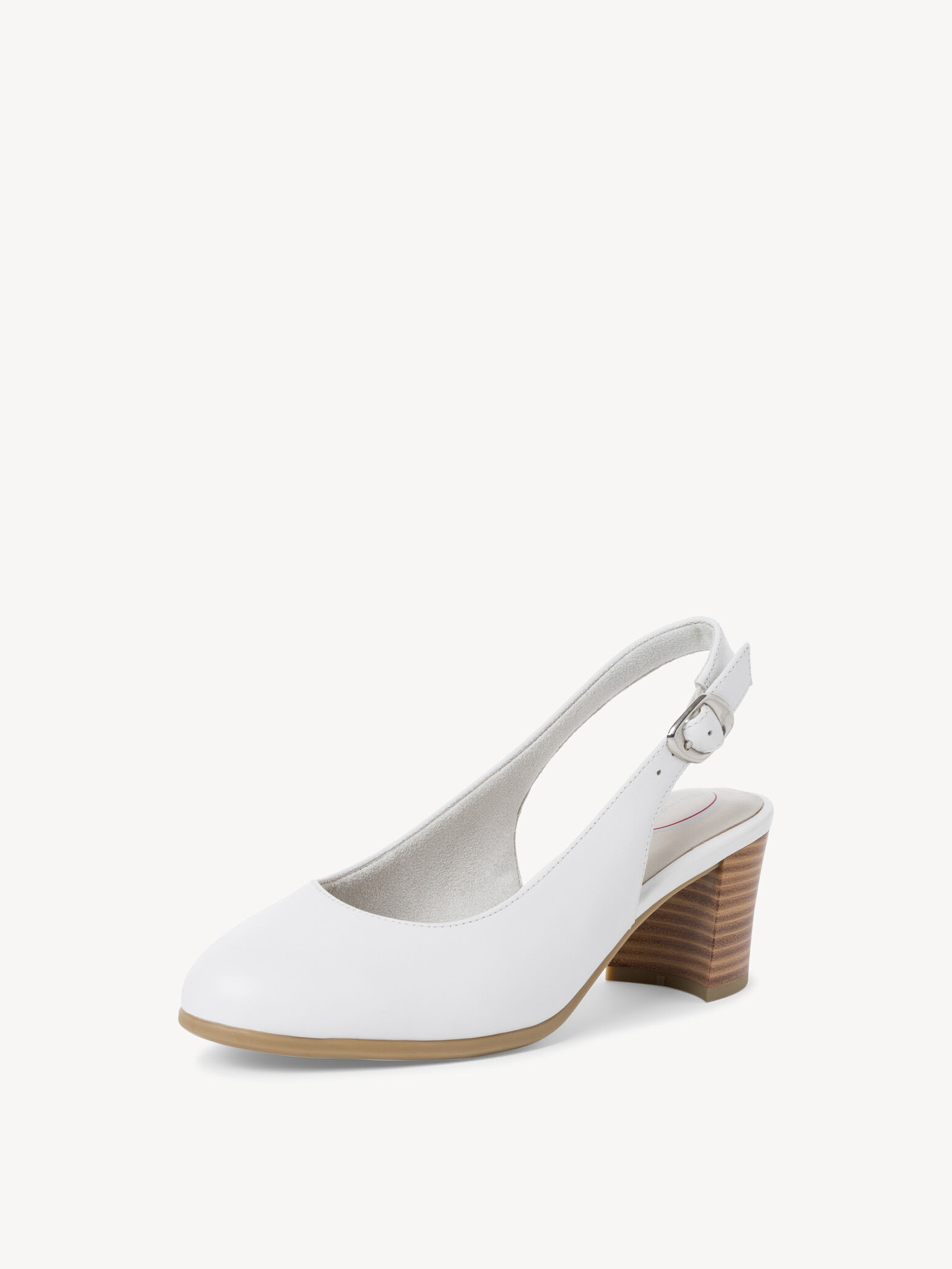 Escarpin en cuir - blanc