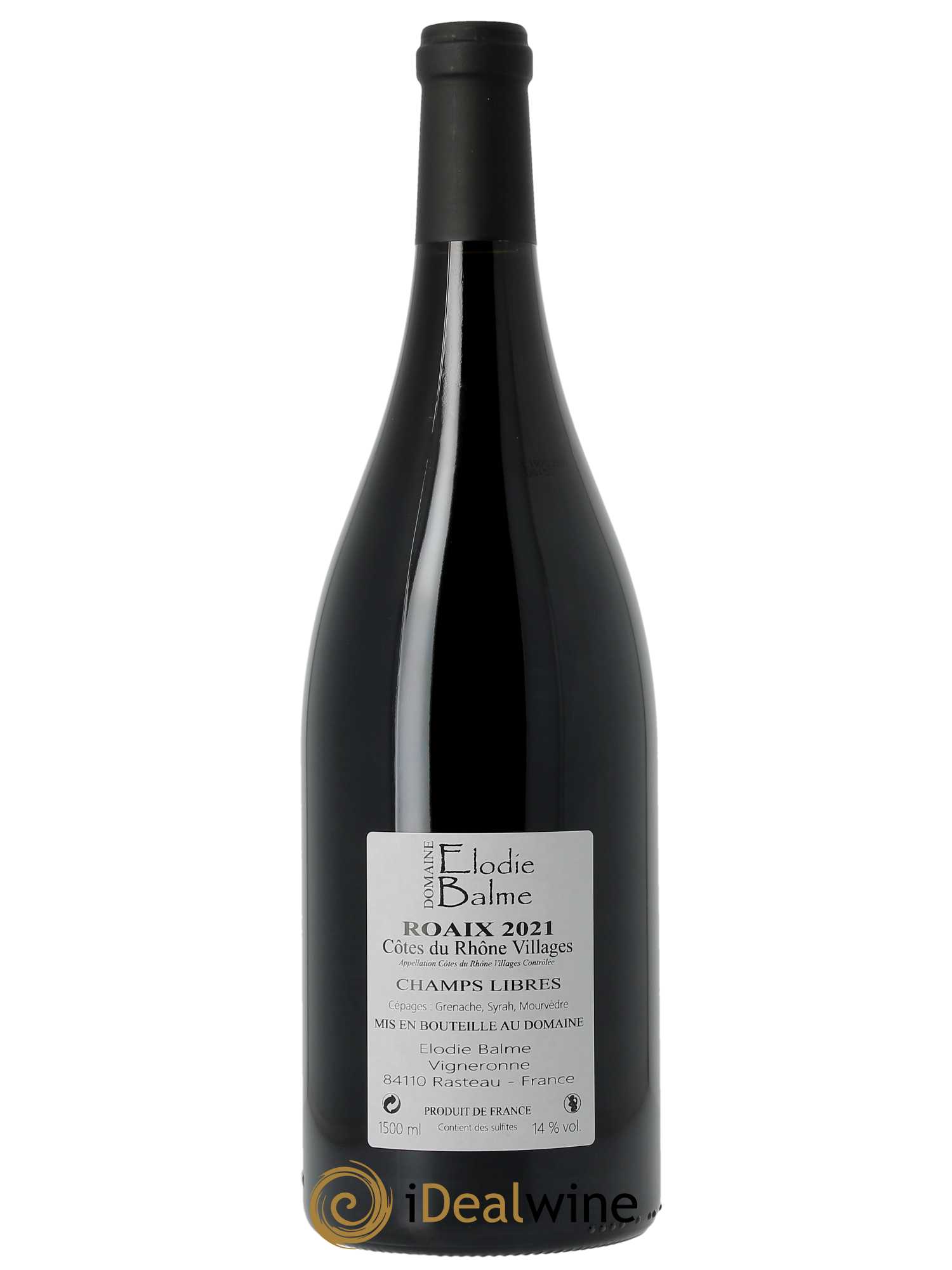 Côtes du Rhône Villages Roaix Champs Libres Elodie Balme (Domaine)  2021 - Lot de 1 Magnum
