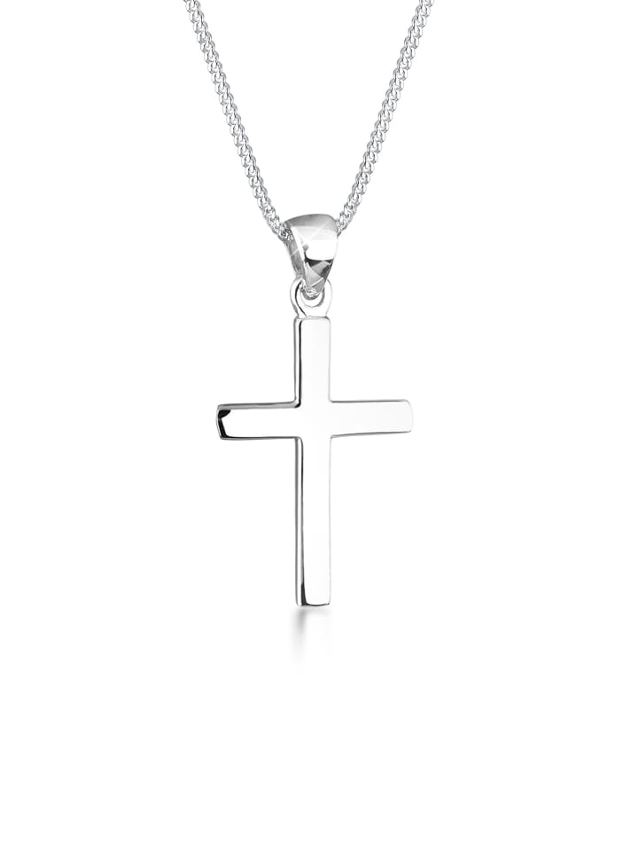 Elli Halskette 925 Sterling Silber Kreuz in Silber günstig kaufen