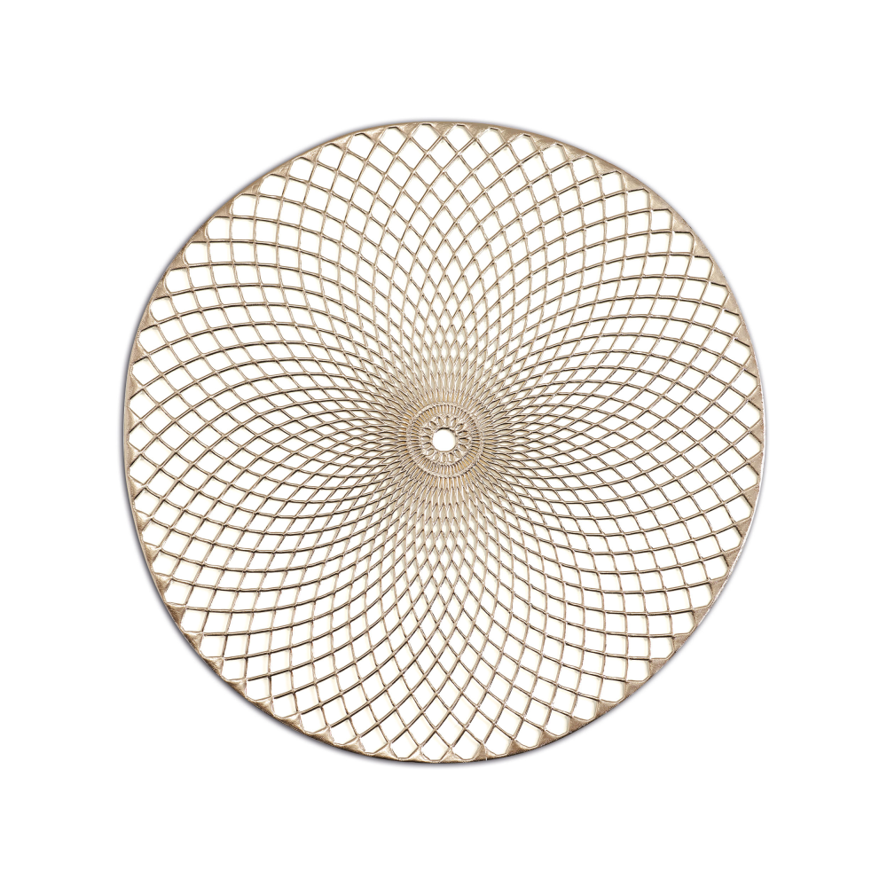 Tischset Mandala goldfarben