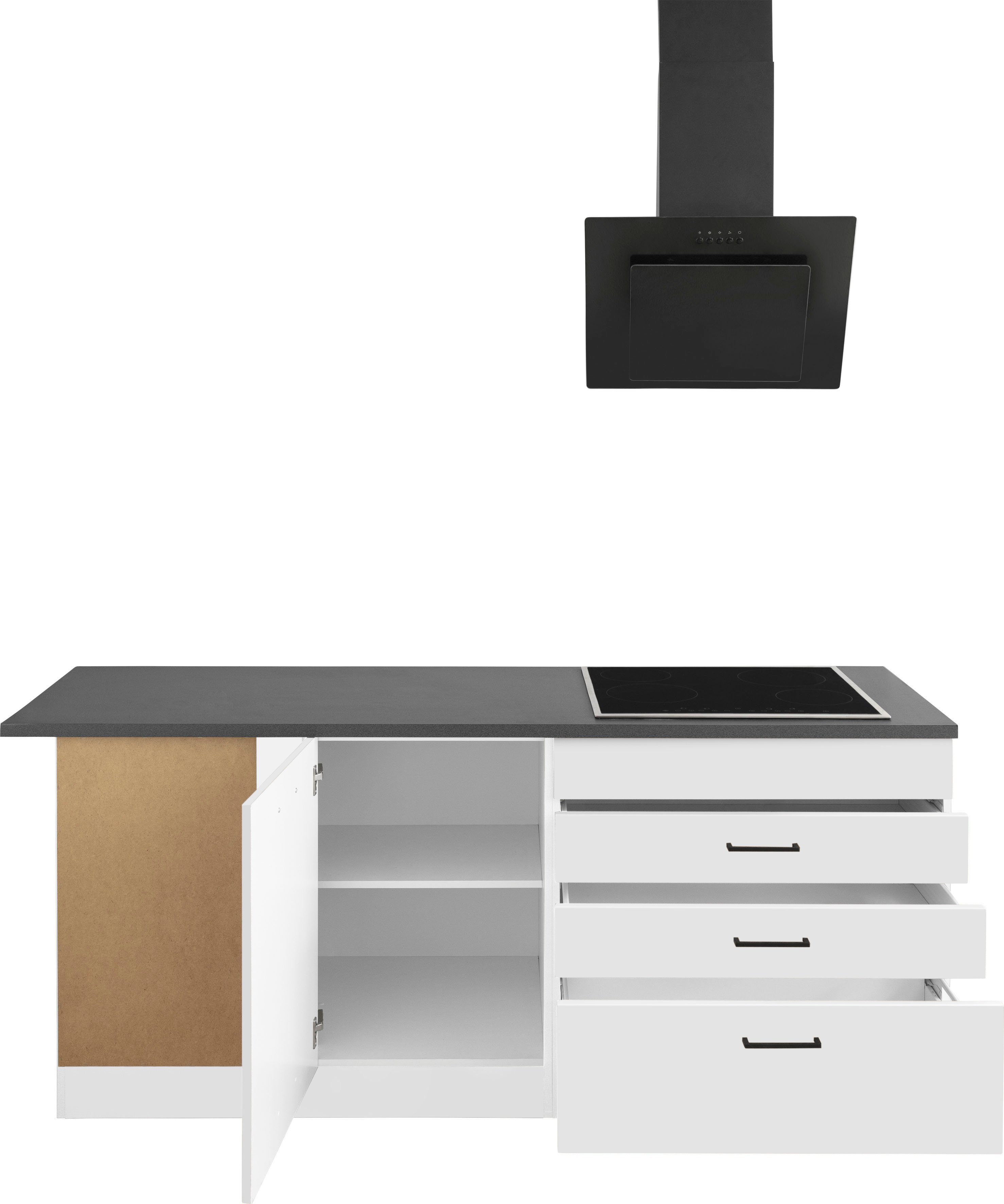 HELD MÖBEL Winkelküche Trier, ohne E-Geräte, Stellbreite 280/190 cm