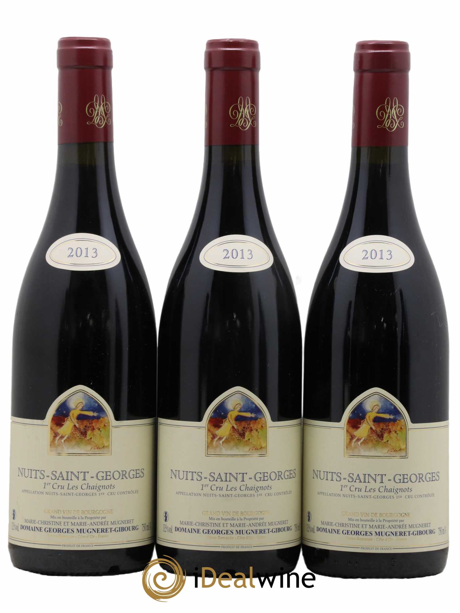Nuits Saint-Georges 1er Cru Les Chaignots Mugneret-Gibourg (Domaine)  2013 - Lot de 3 Bouteilles