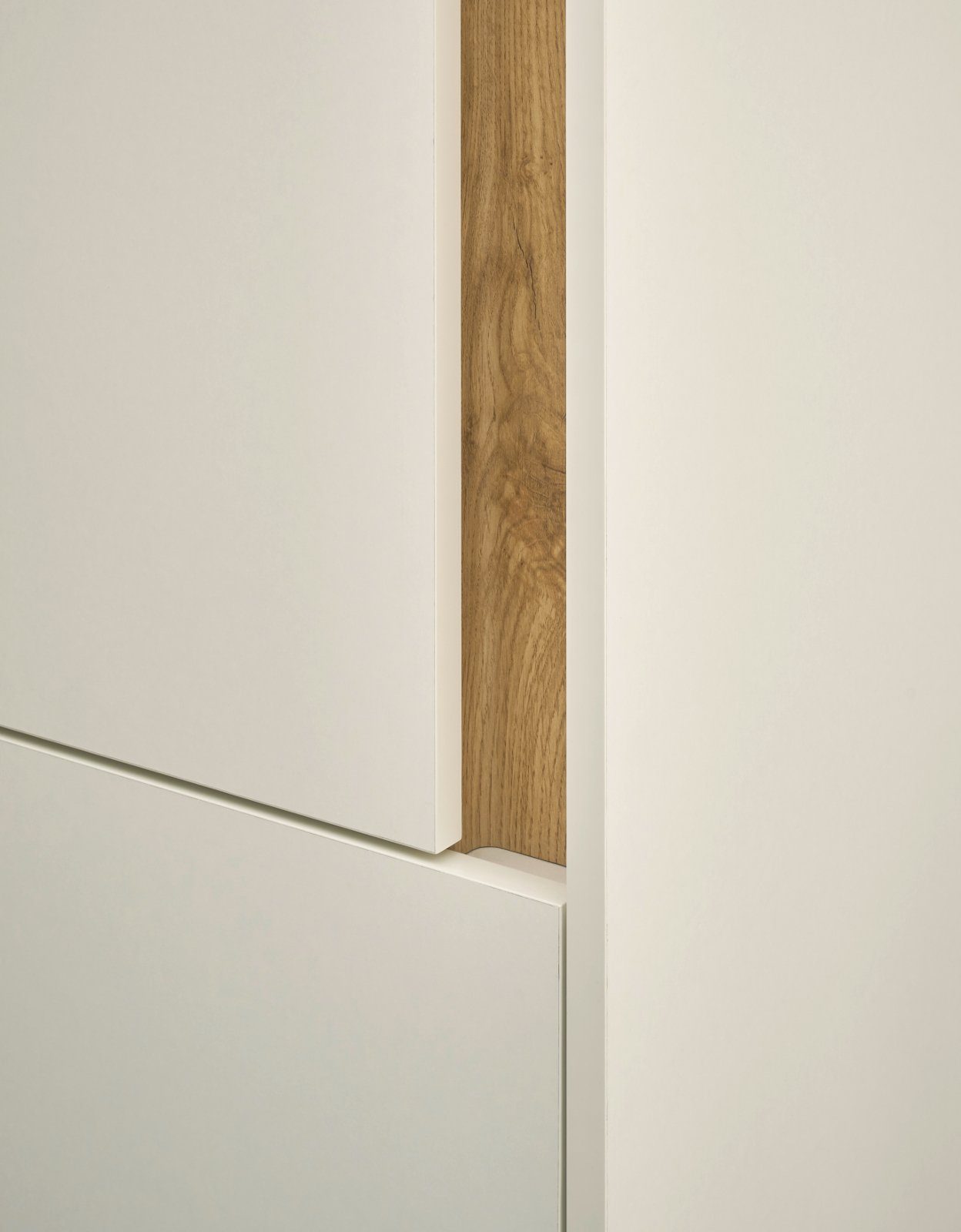 Furn.Design Mehrzweckschrank-Set Center, (Homeoffice Wohnwand in weiß mit Wotan Eiche, 4-teilig, 270 x 200 cm), integrierter Sekretär