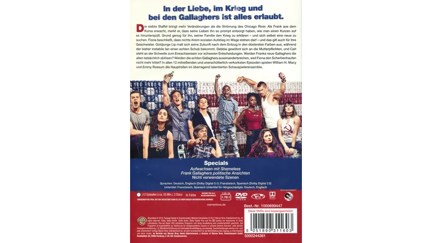 Shameless - Staffel 7  [3 DVDs]
