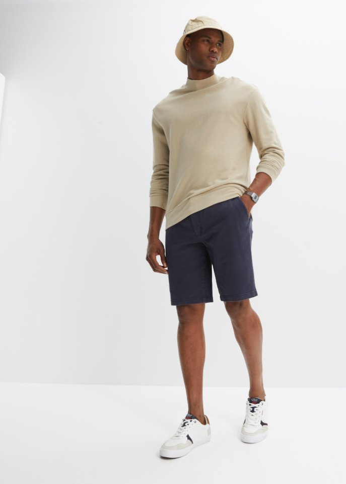 Coloured Jeans-Bermuda, Loose Fit