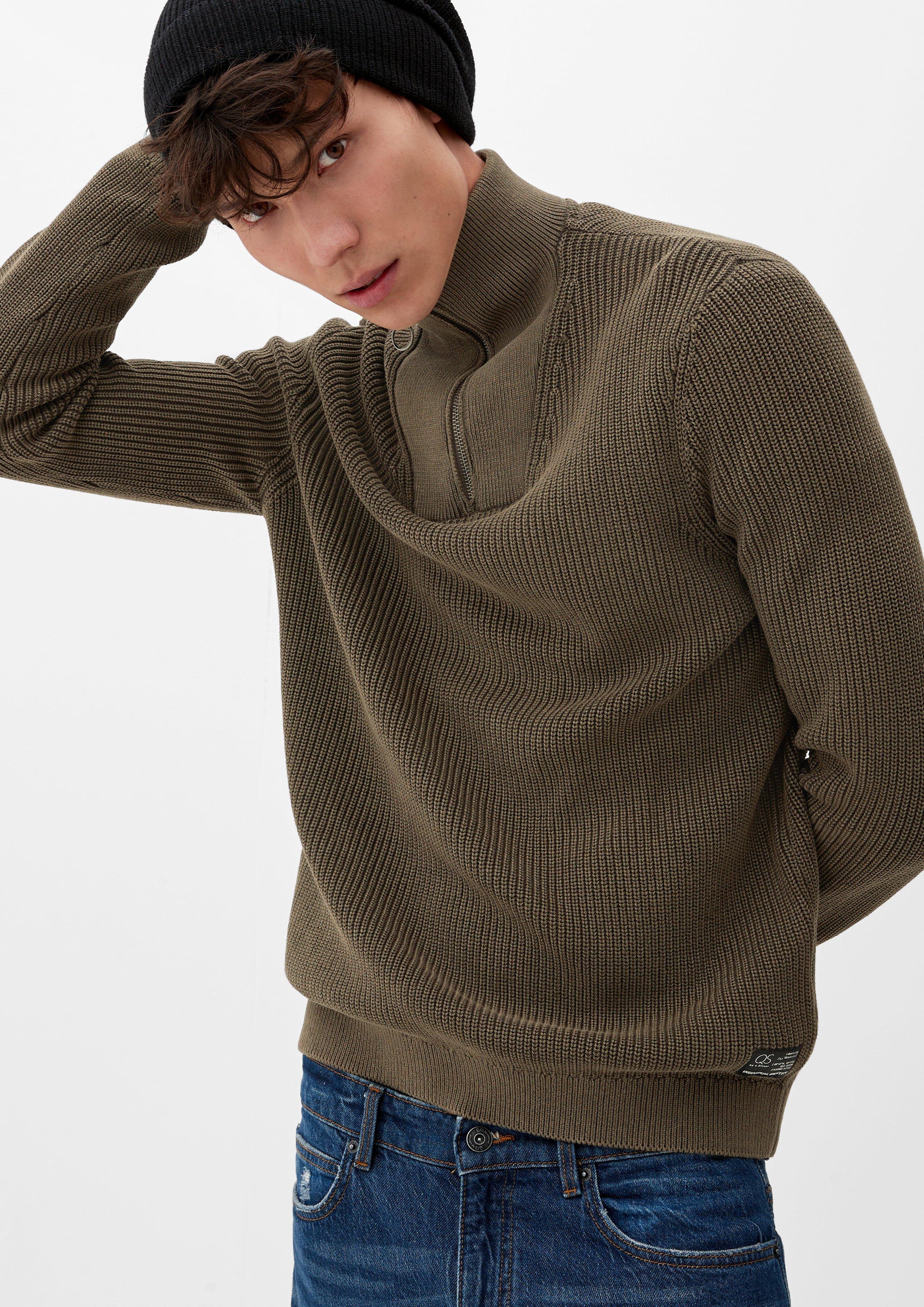 Pullover mit Troyer-Kragen  2118699-8554