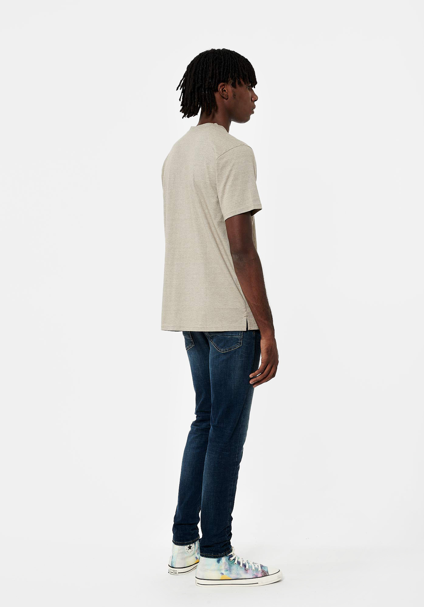 SAVE   T-shirt chiné Homme en 100% coton