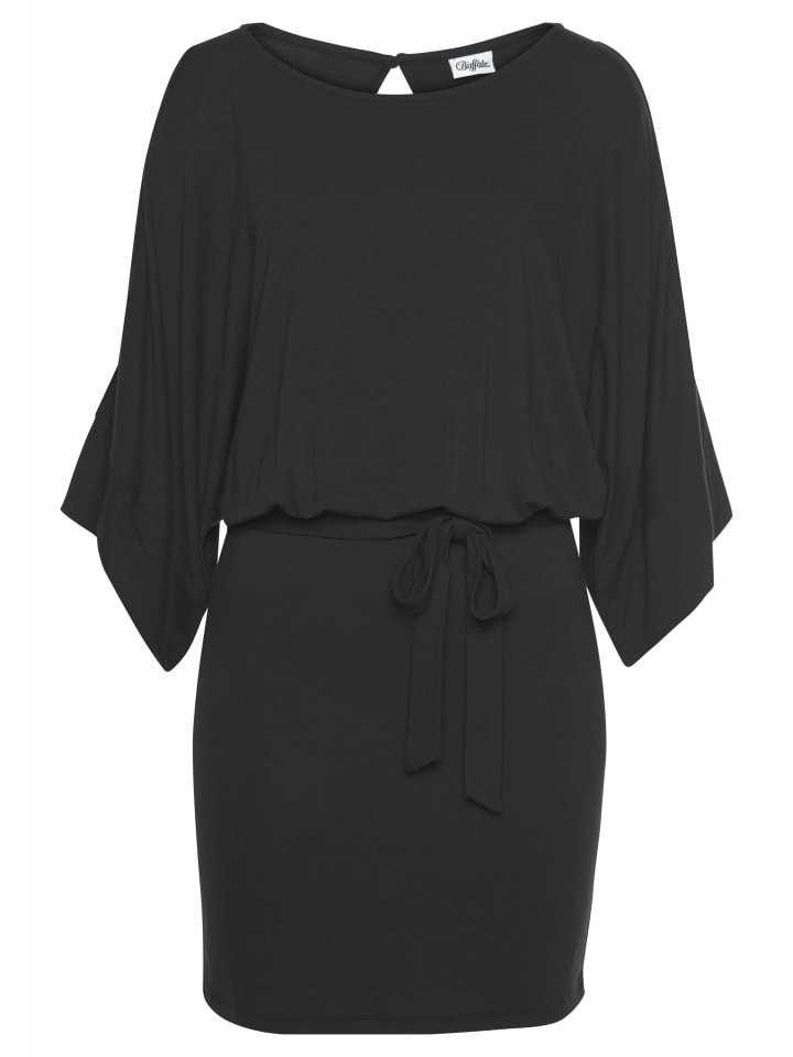 Buffalo Jerseykleid in schwarz günstig kaufen