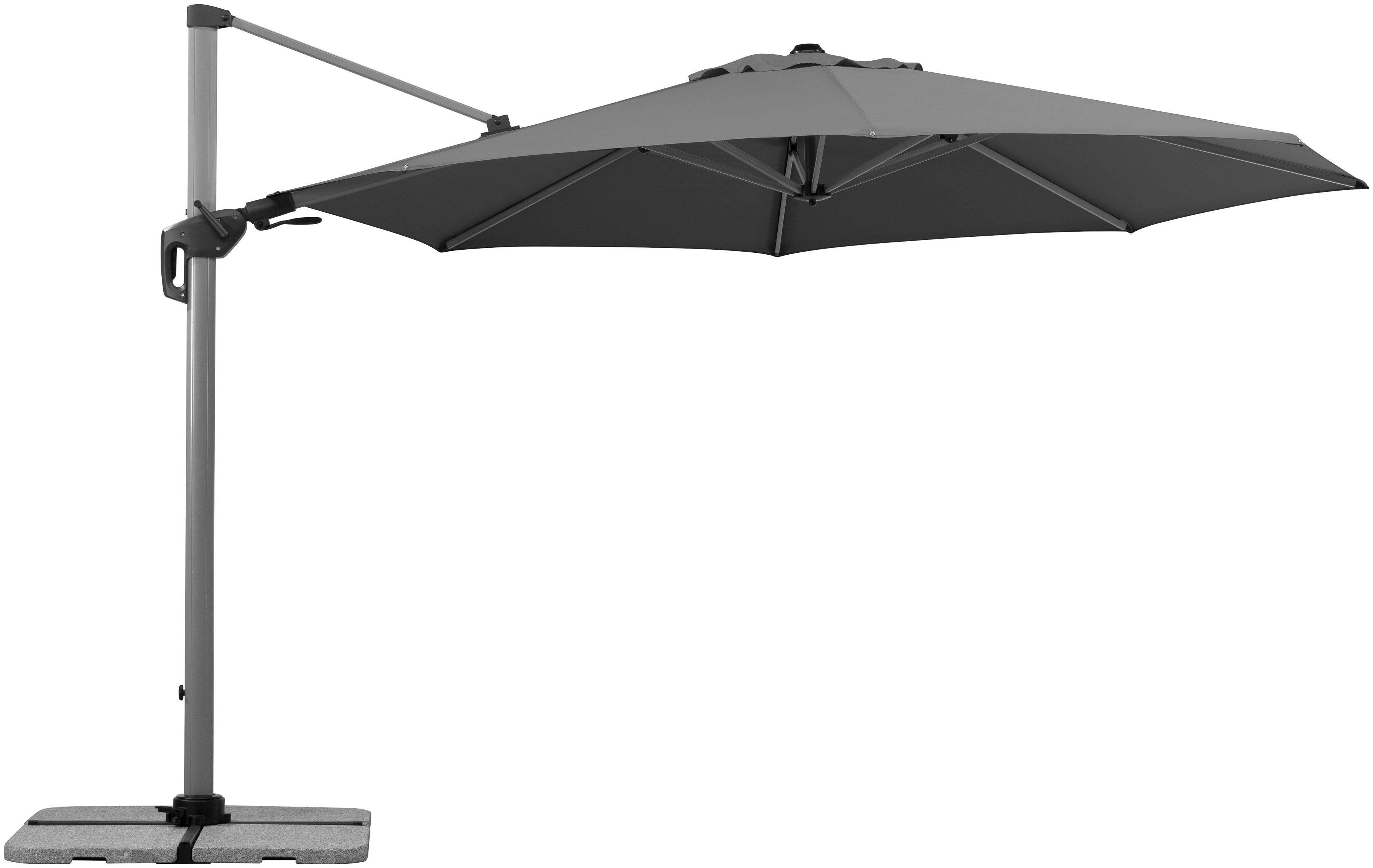Schneider Schirme Ampelschirm Bermuda, LxB: 410x342 cm, mit Schirmständer, ohne Wegeplatten