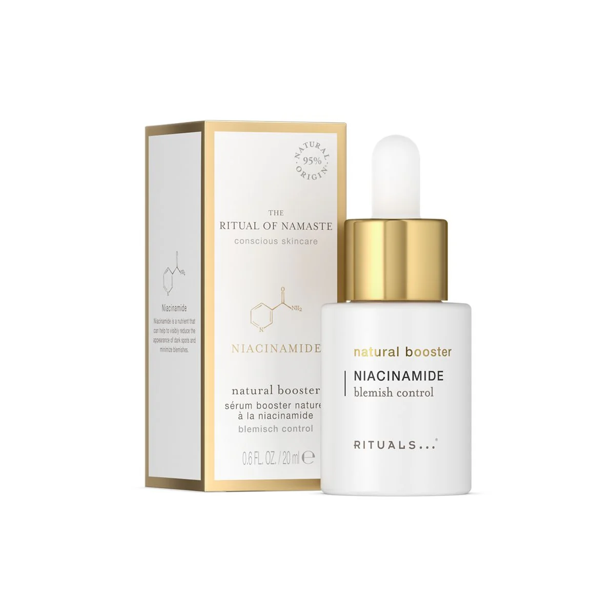 Ser Booster Natural cu Niacinamidă The Ritual of Namaste - Ser Facial Anti-Imperfecțiuni