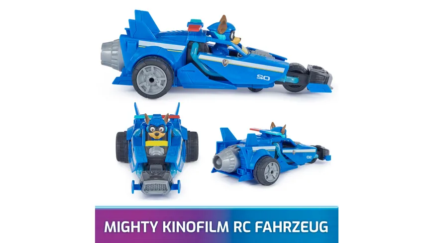 Paw Patrol: Der Mighty Kinofilm, ferngesteuertes Polizeiauto mit Chase im Fahrersitz