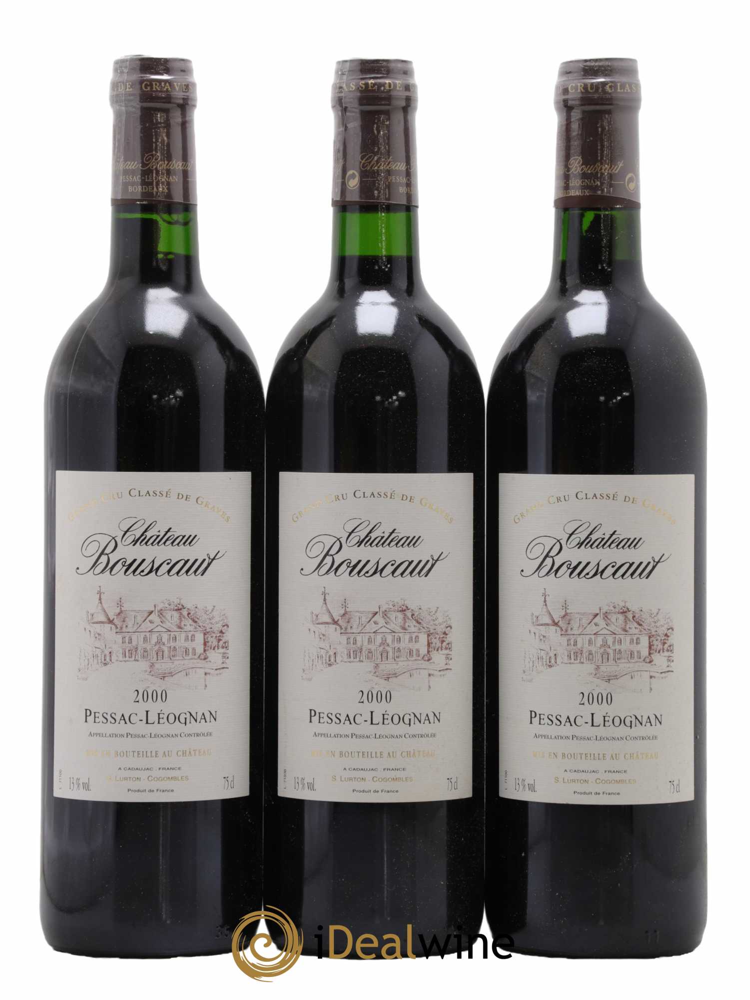 Château Bouscaut Cru Classé de Graves  2000 - Lot de 6 Bouteilles