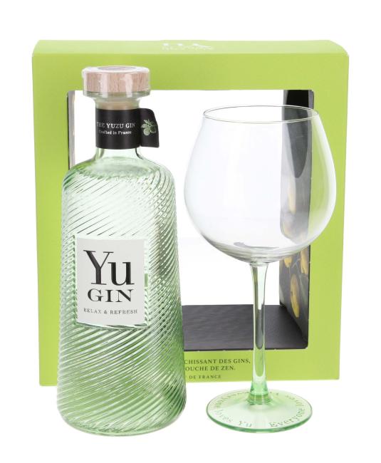 Yu Gin mit Glas 0,7 l·43 % vol