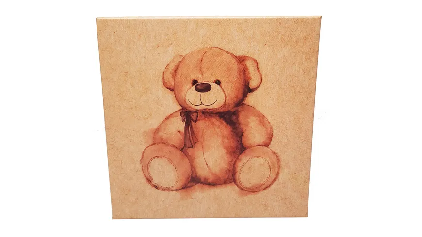 Kartonage mit Motiv Teddy