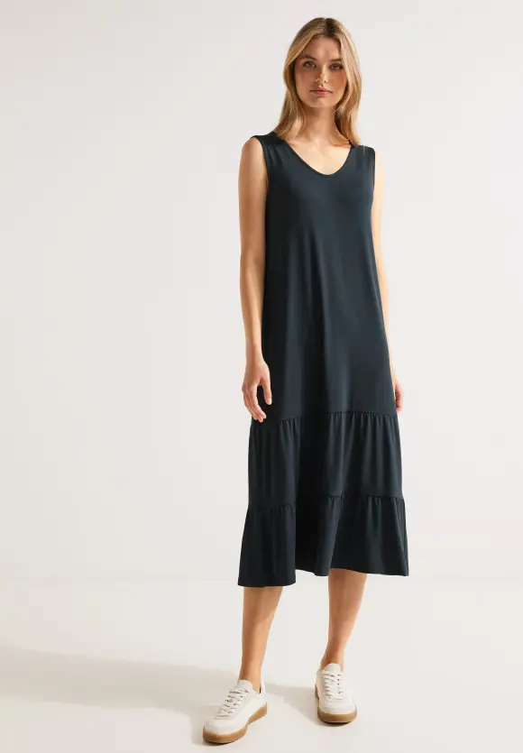 Street One Unifarbenes Jerseykleid