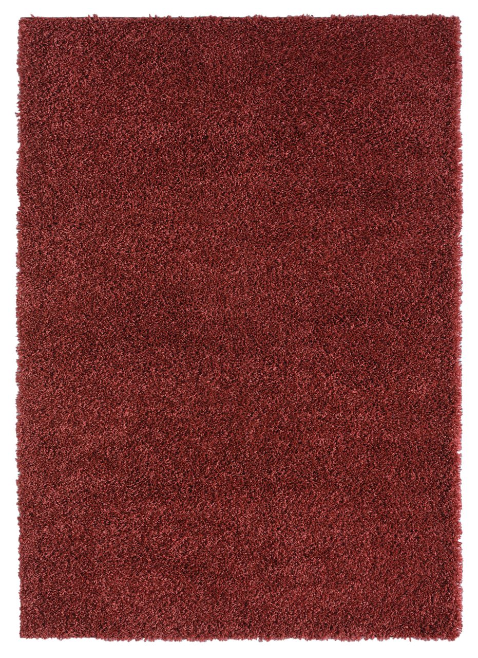 MyFlair Teppich Elodie, 160cm x 230cm, Farbe Weinrot, rechteckig, Florhöhe 37mm