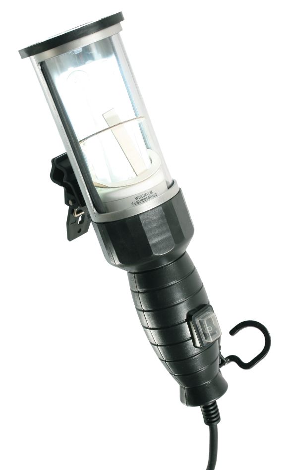 Schwabe 42422 Enerģiju taupoša cilpas lampa IP44 20W ar kabeli H05RN-F 2x1.0 5m