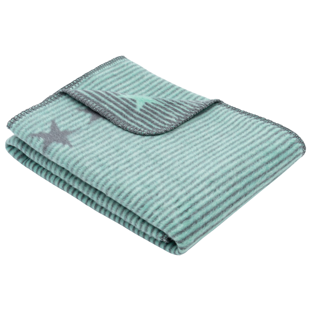Babydecke Lelu anthrazit/mint