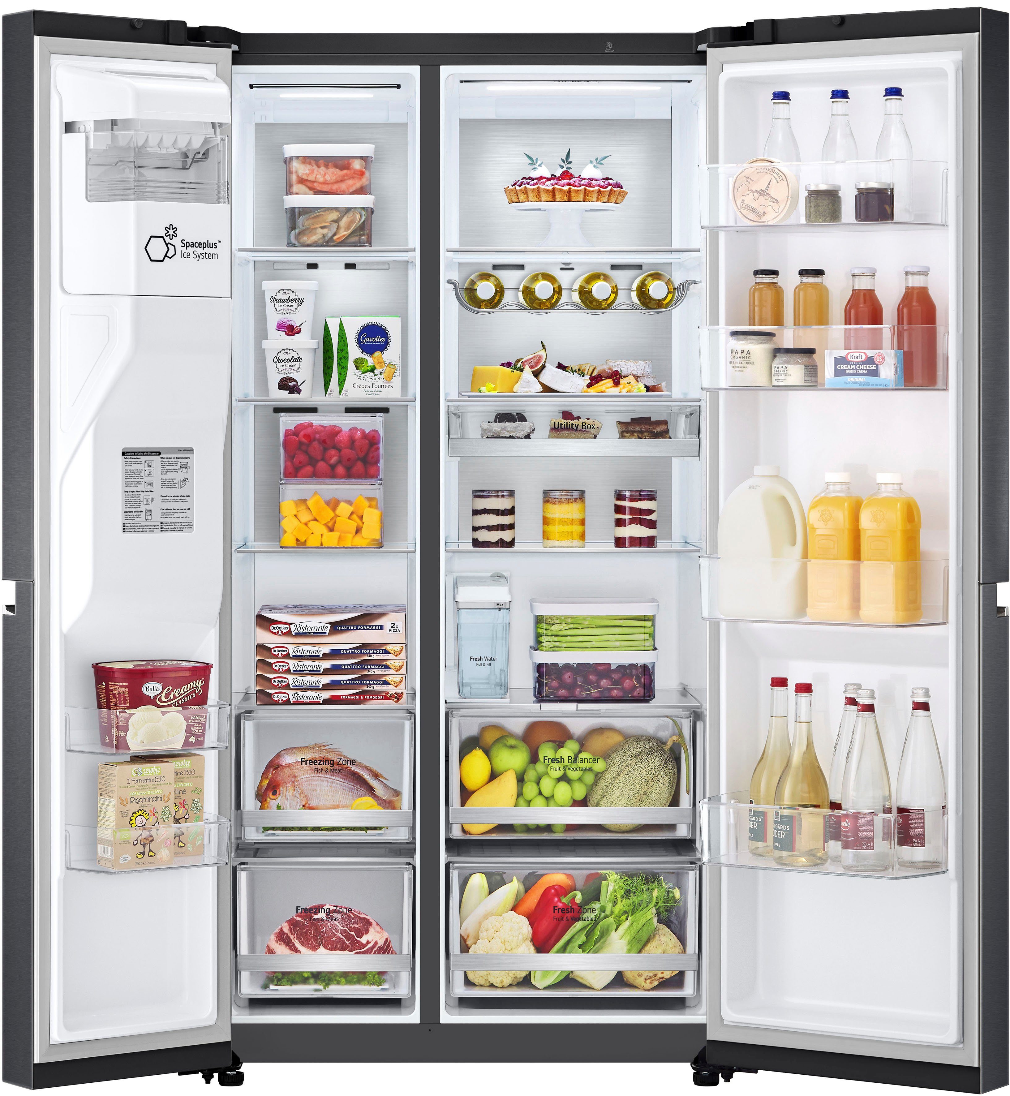 LG Side-by-Side L-Serie GSLV91MCAC, 179 cm hoch, 91,3 cm breit, 4 Jahre Garantie inklusive