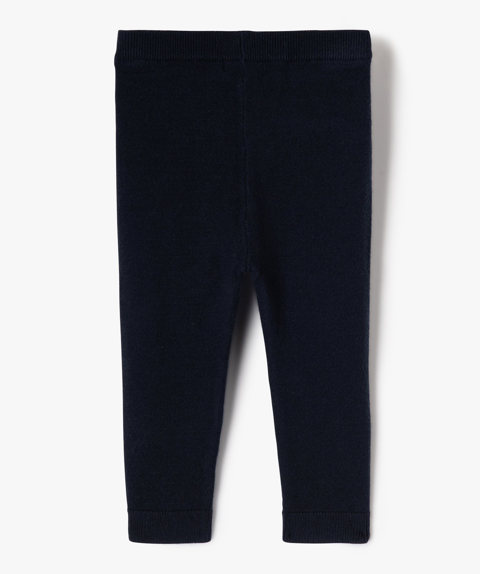 Pantalon en maille douce bébé fille marine | GEMO