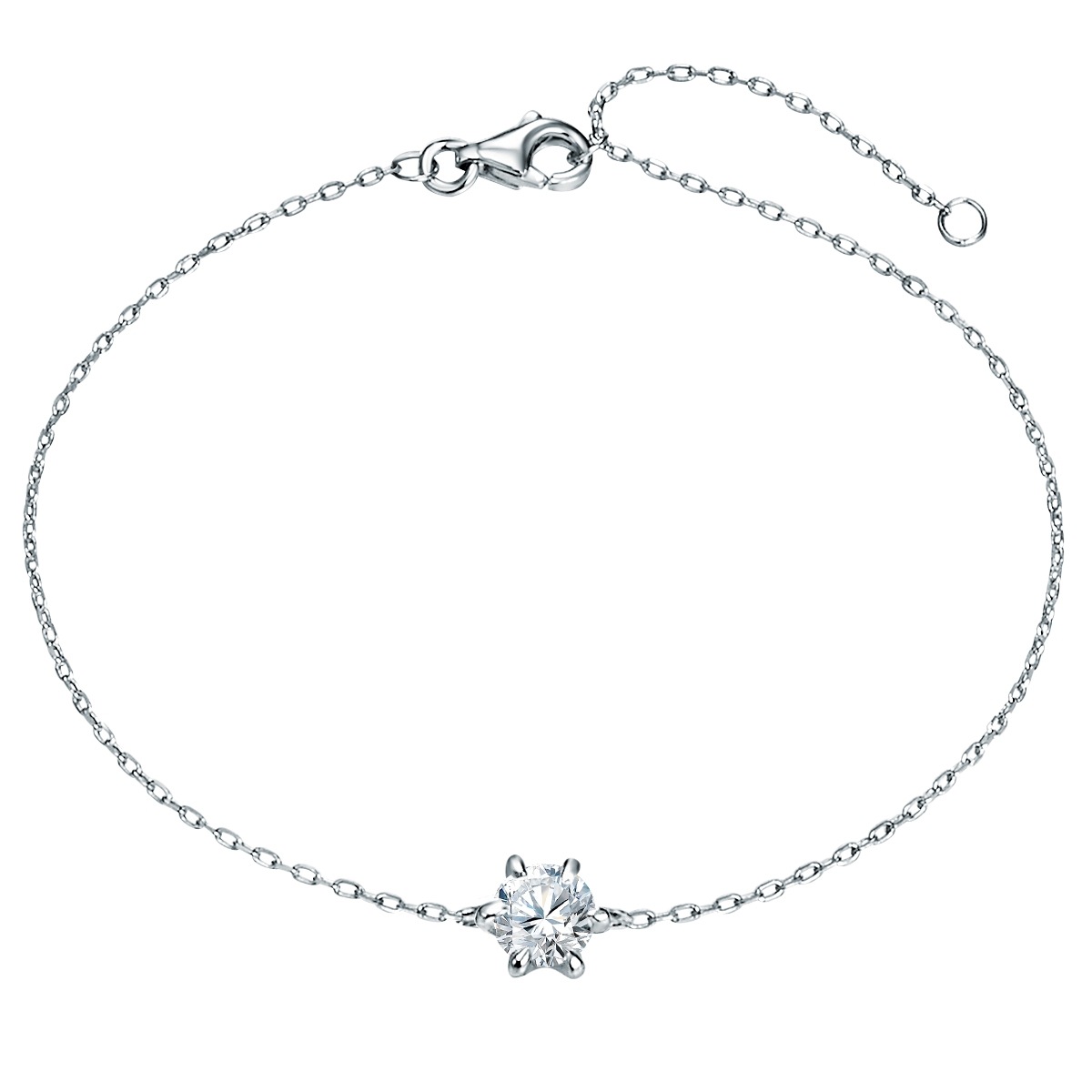 Diamant-Armband Sterling Silber Lab Grown Diamond in Silber