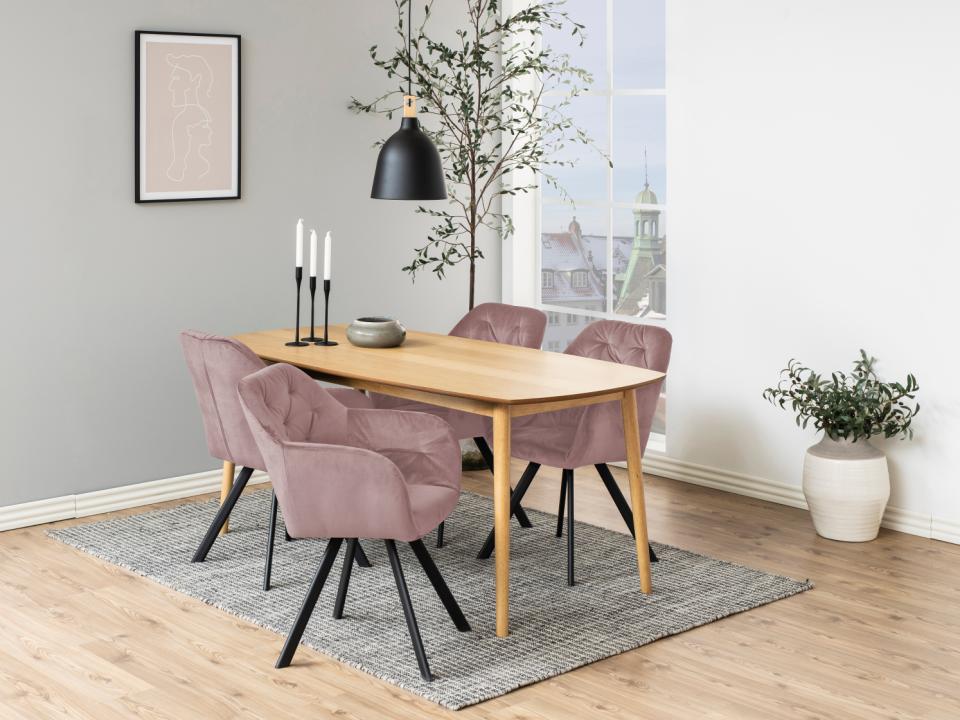 Armlehnenstuhl Lola drehbar Rose