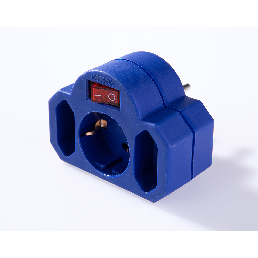 Powertec Electric Abschaltbarer Zwischenstecker - Blau