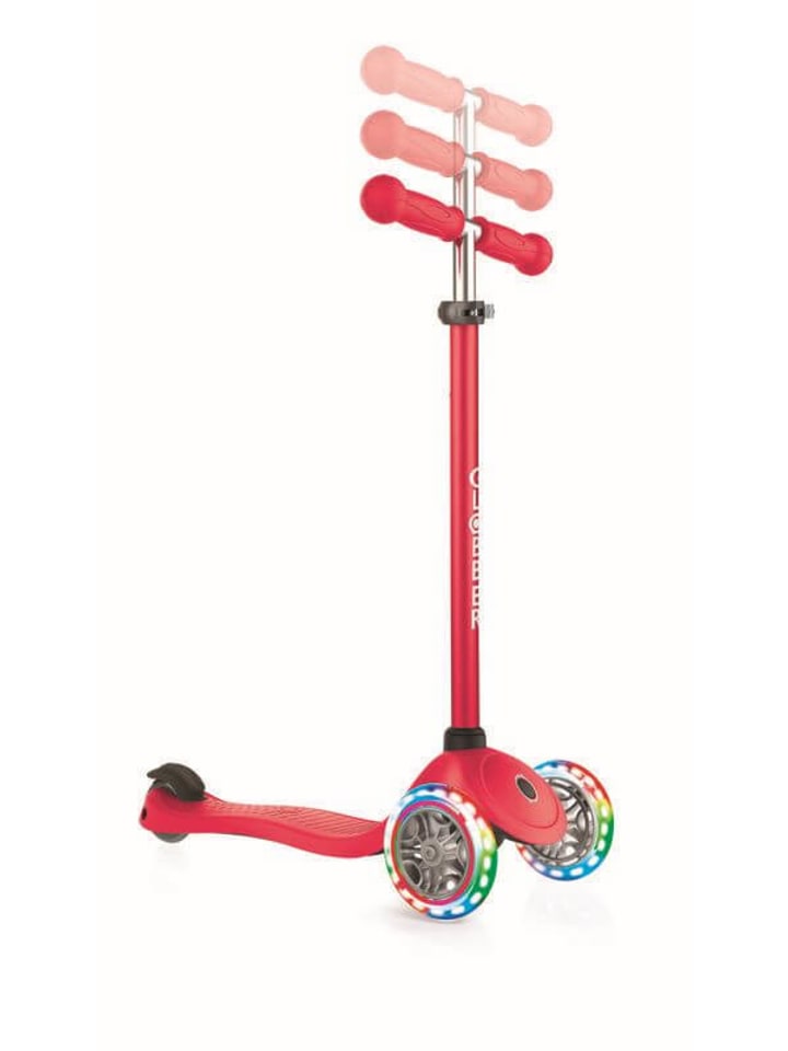 GLOBBER Kinderroller Primo, 3 Räder, rot, mit Leuchtrollen, 3-7 Jahre günstig kaufen onesize