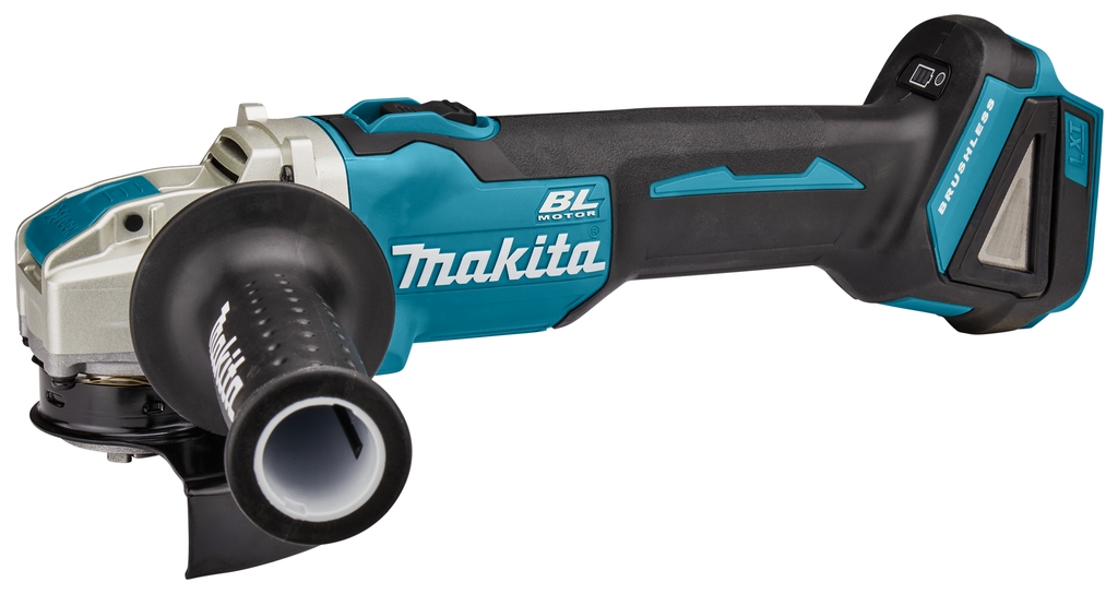 Polizor unghiular Makita DGA521ZX1 X-Lock 125 mm cu comutator de blocare 18 V fără baterii și încărcător în cutie