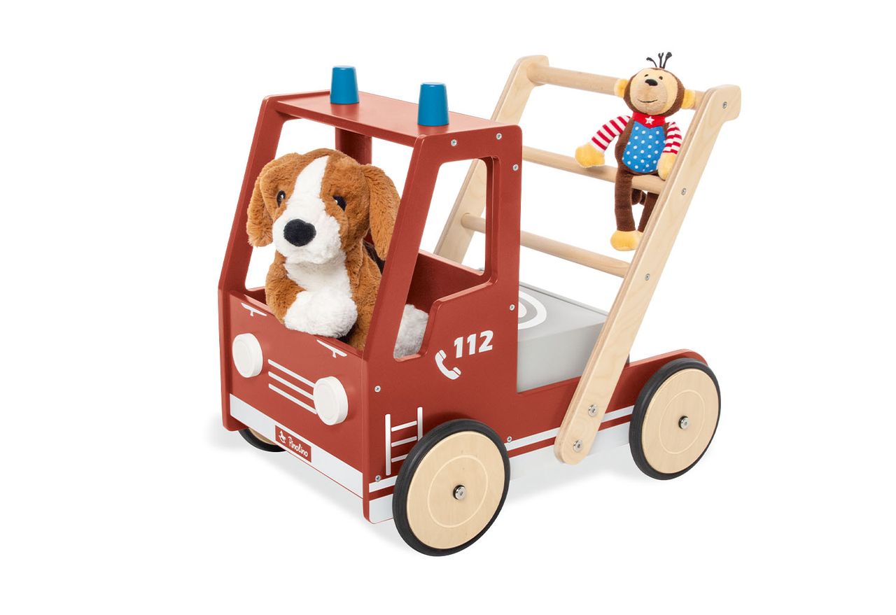 Pinolino Kinderträume Pinolino Lauflernwagen Feuerwehrauto Fred