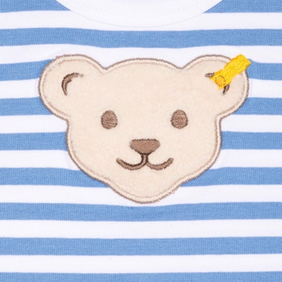 T-Shirt kurzarm, mittelblau für Mädchen