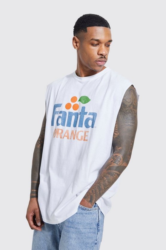 Oversize Tanktop mit lizenziertem Fanta Print