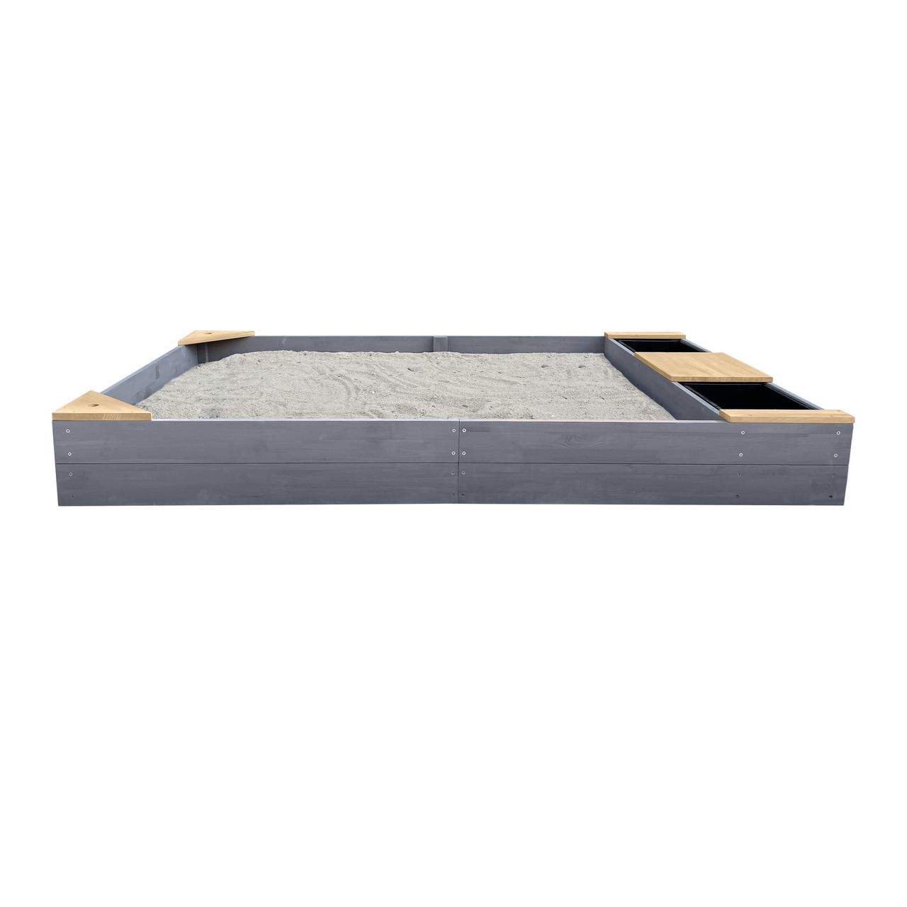 AXI Kelly Sandkasten mit becken und Bank Grau/braun