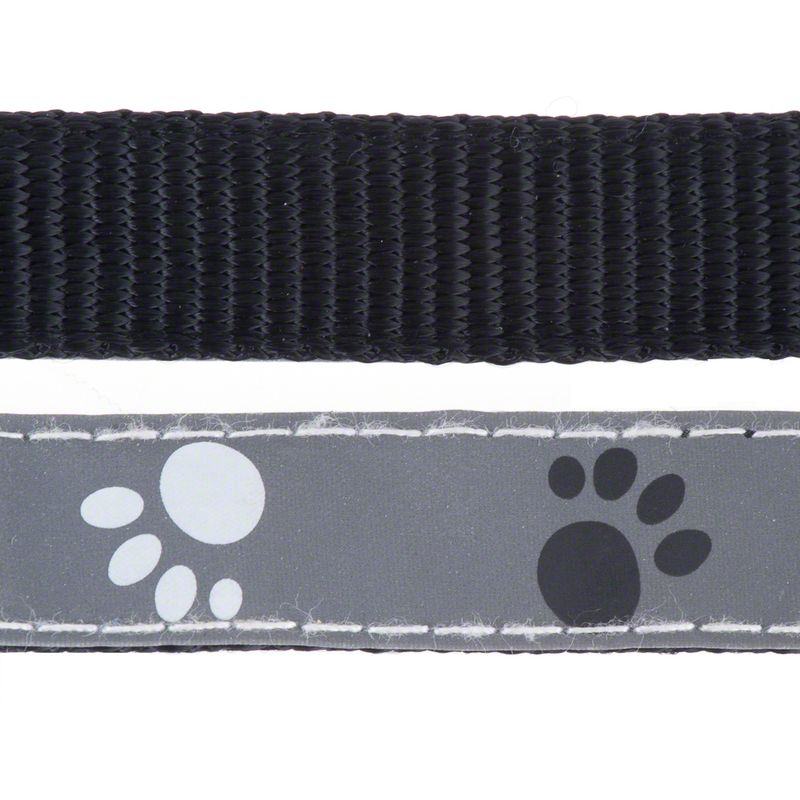Sparset Trixie Hundeleine + Halsband Pfoten Silver Reflect | bitiba