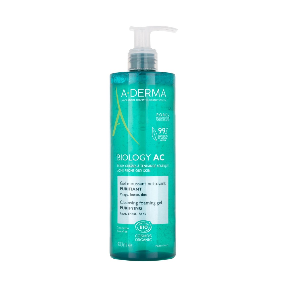 A-Derma Biology AC Gel moussant purifiant bio Po mpe 400 ml Gel moussant