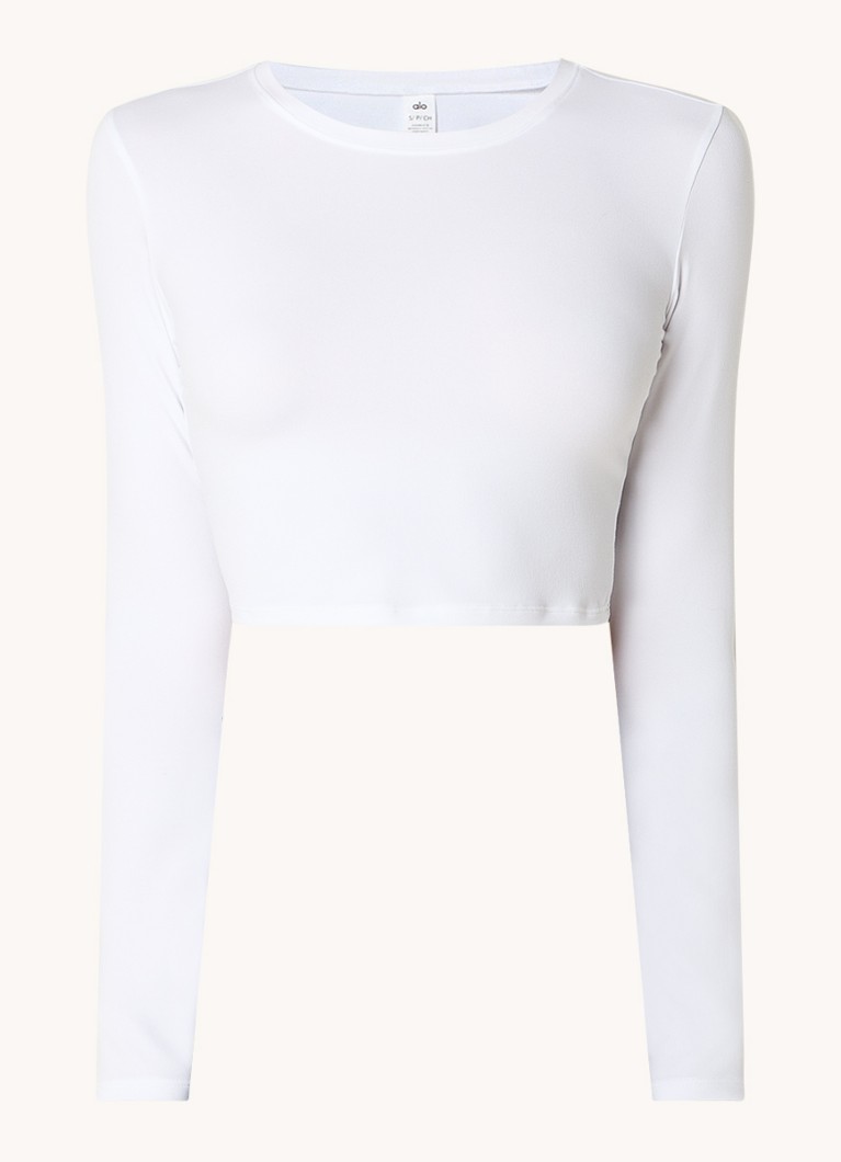 Tricou cu mânecă lungă și logo Alo Yoga