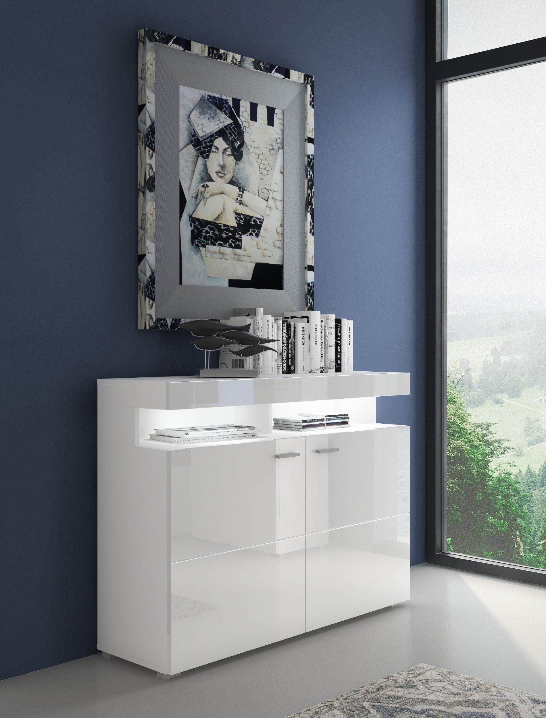 Domando Sideboard Sideboard Mondello M1, Breite 120cm, Hochglanz